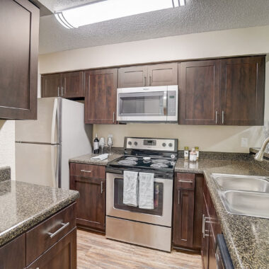 Open Kitchen with Stainless Appliances